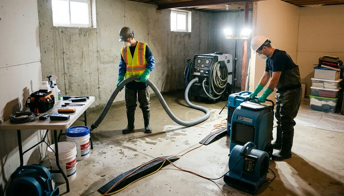 Basement Flood Cleanup Image 1