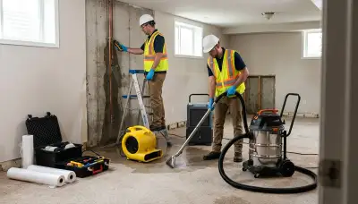 Burst pipe cleanup and water damage restoration service in Yonkers, NY