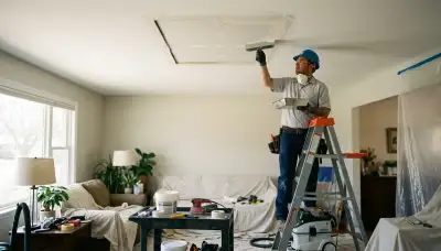 Ceiling water damage repair service for a Yonkers, NY home addressing stains and moisture damage