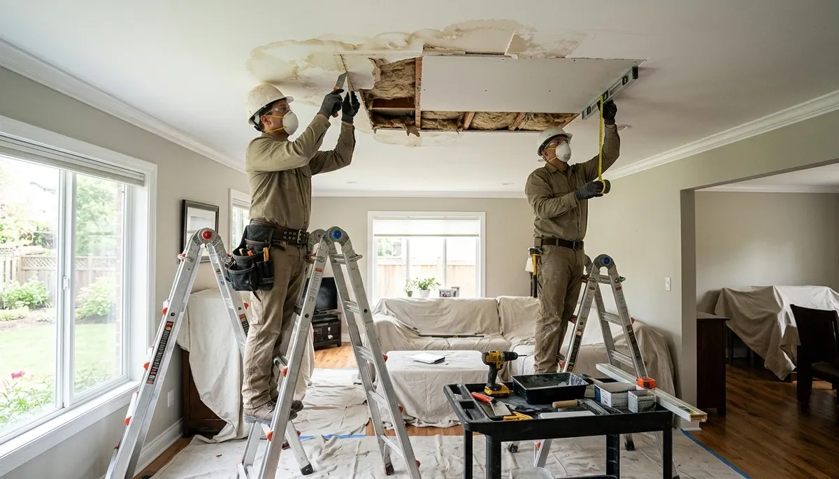 Ceiling Water Damage Repair Image 3