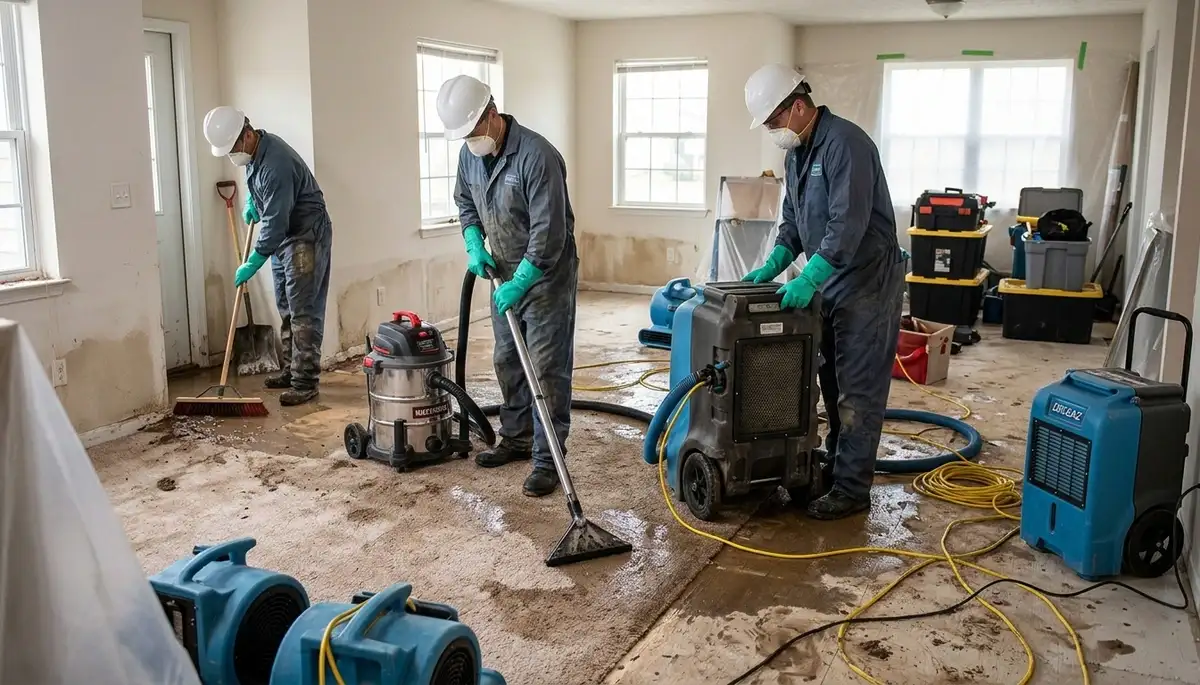 Flood damage cleanup for homes in Yonkers, NY by a professional water damage restoration team