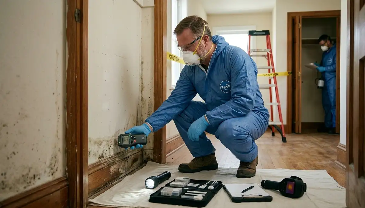 Mold inspection service for Yonkers, NY homes assessing moisture-related mold risks